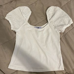 Puff sleeve crop top size S